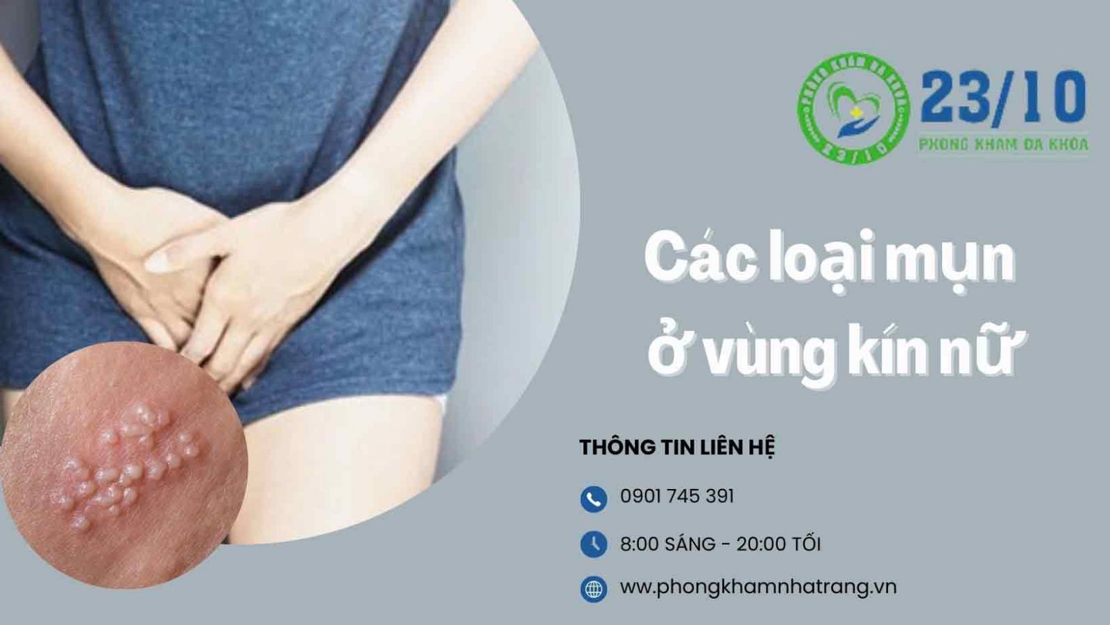  Mụn ở vùng kín nữ thường là những loại mụn gì?