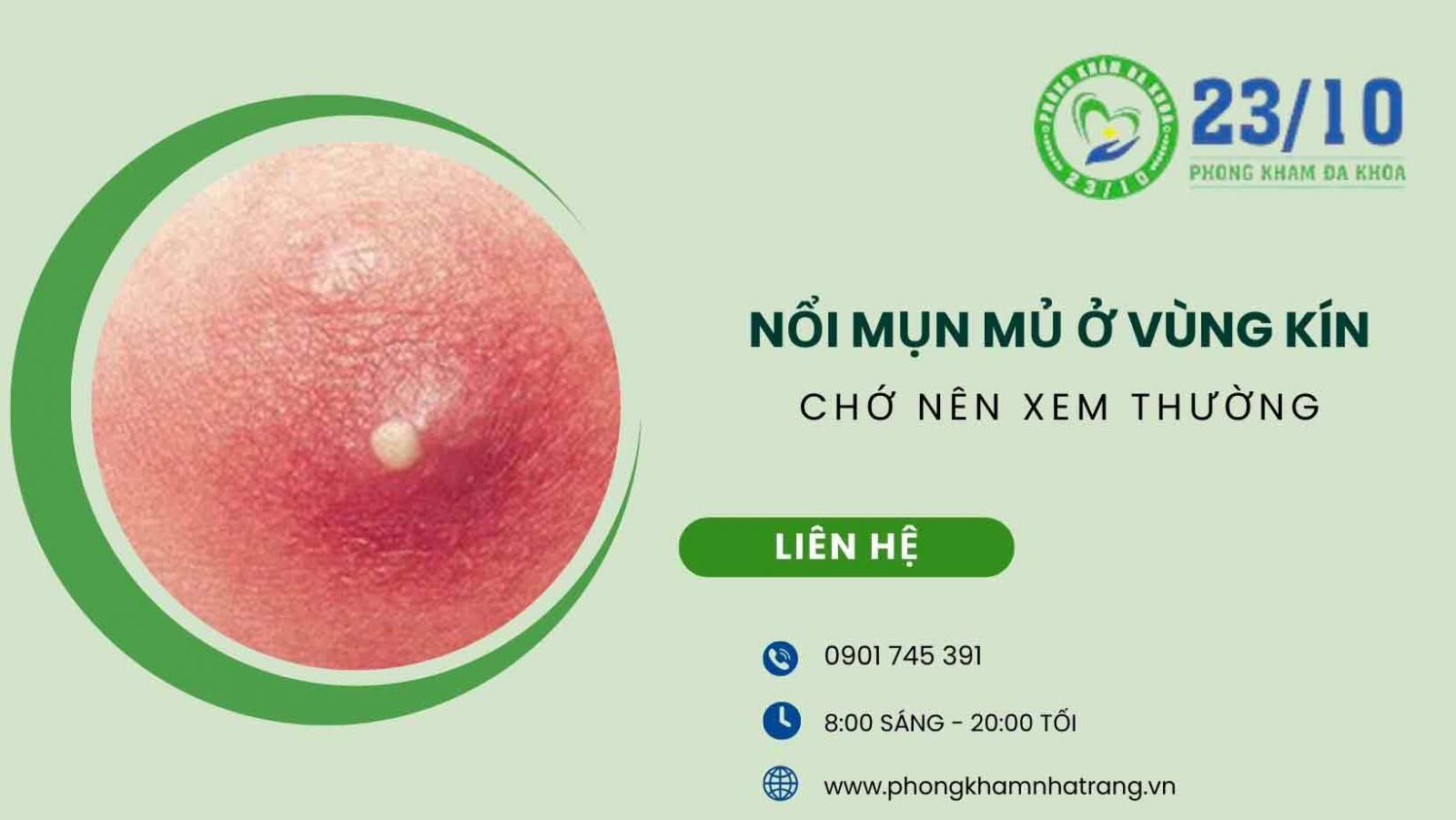Vì sao vùng kín nữ nổi mụn có mủ?