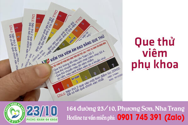 Que thử viêm nhiễm phụ khoa